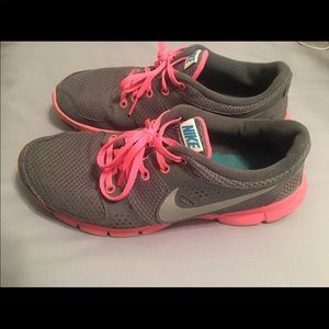 Pink and grey Nike’s
